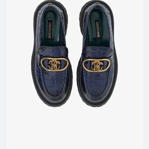 Roberto Cavalli Blue Loafers Women’s 39.5/9.5